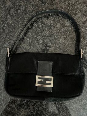 Black ponyhair Fendi Baguette